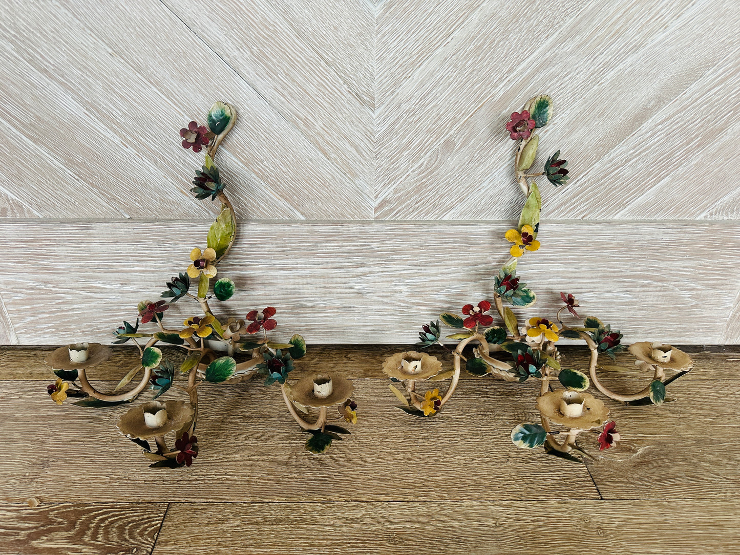 Italian Tole Wall Sconce Candleholder(s)