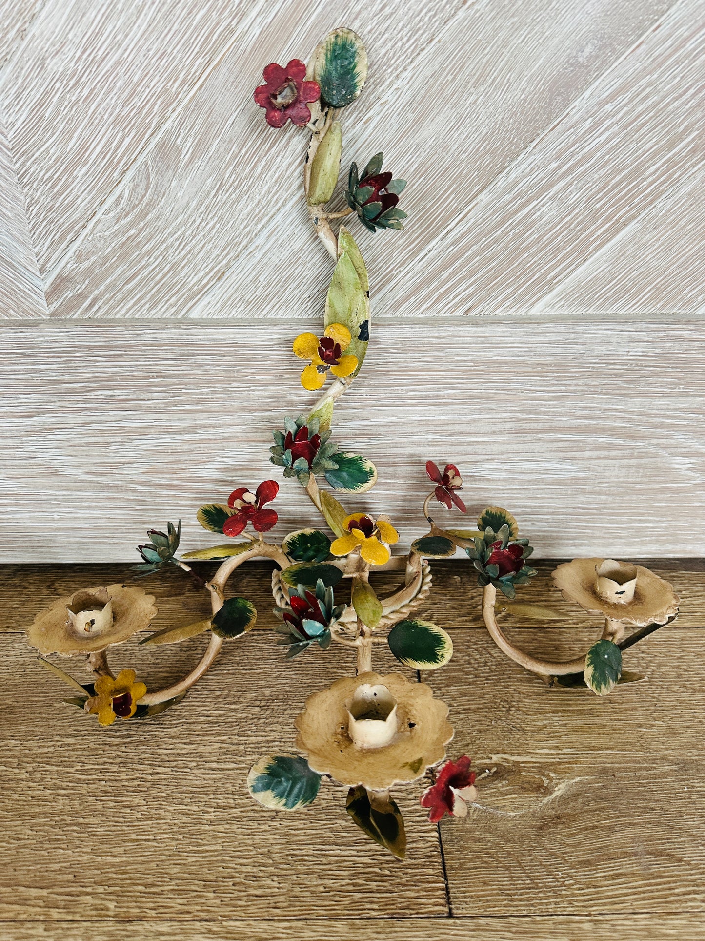 Italian Tole Wall Sconce Candleholder(s)