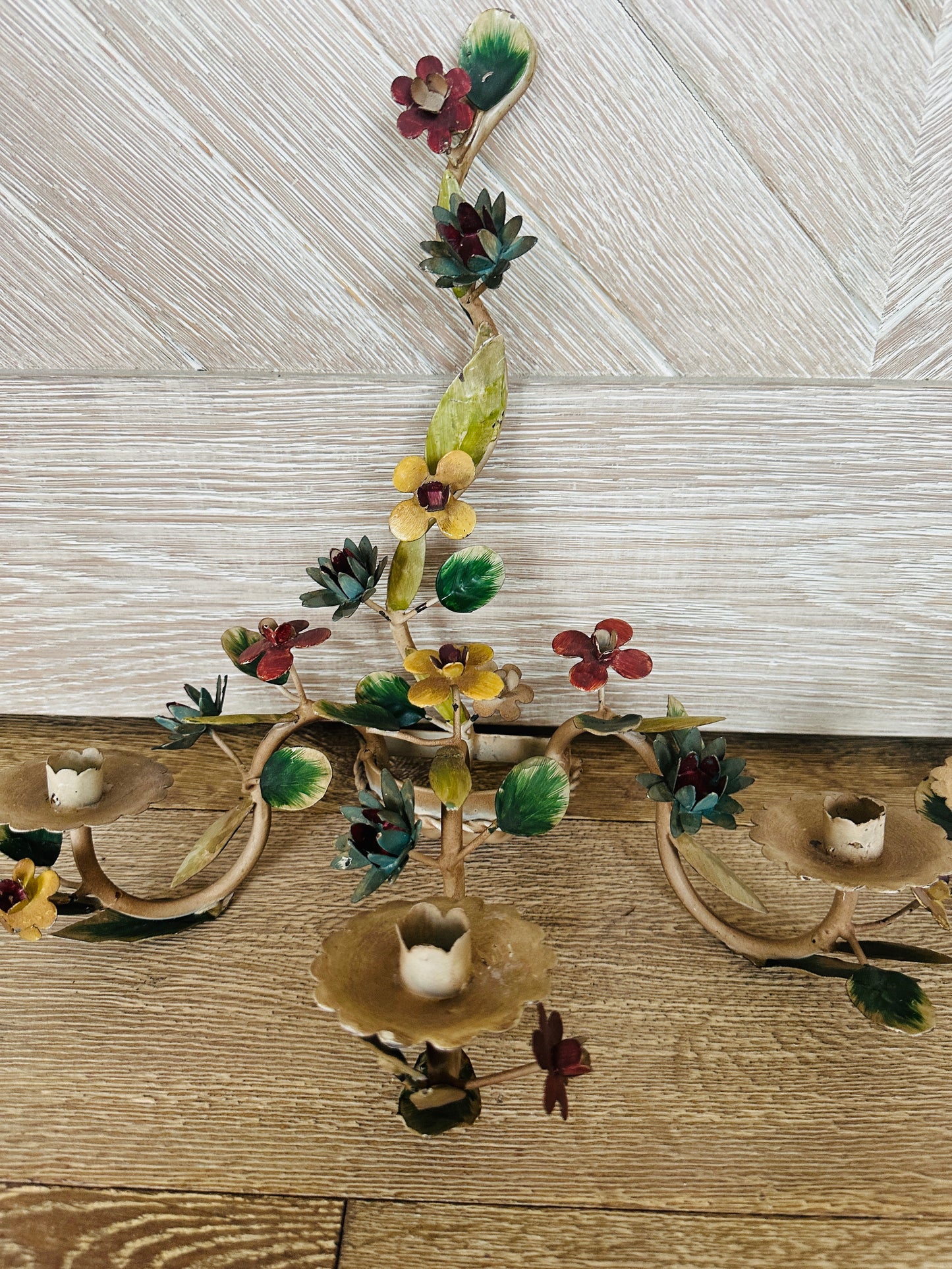 Italian Tole Wall Sconce Candleholder(s)