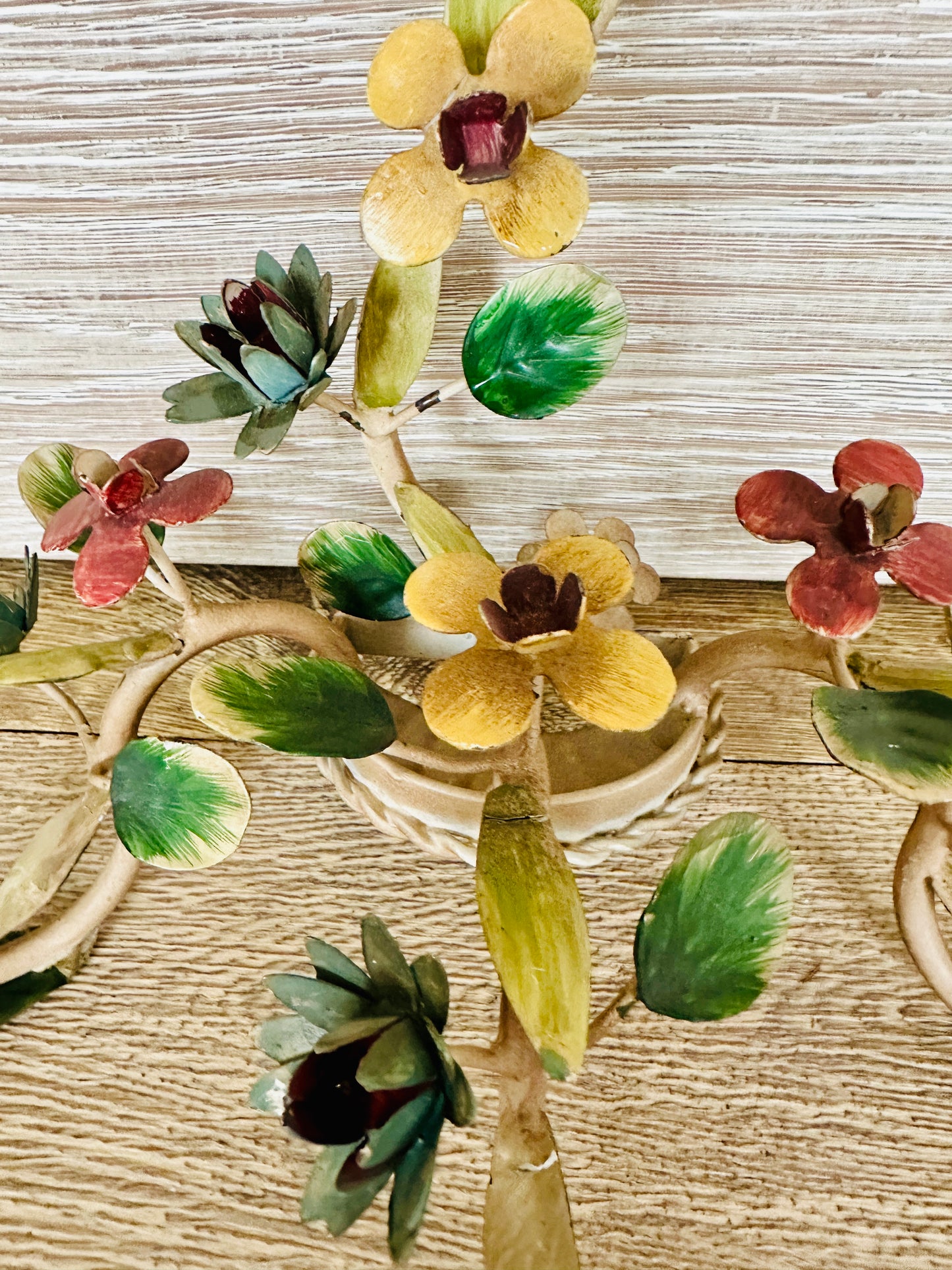 Italian Tole Wall Sconce Candleholder(s)