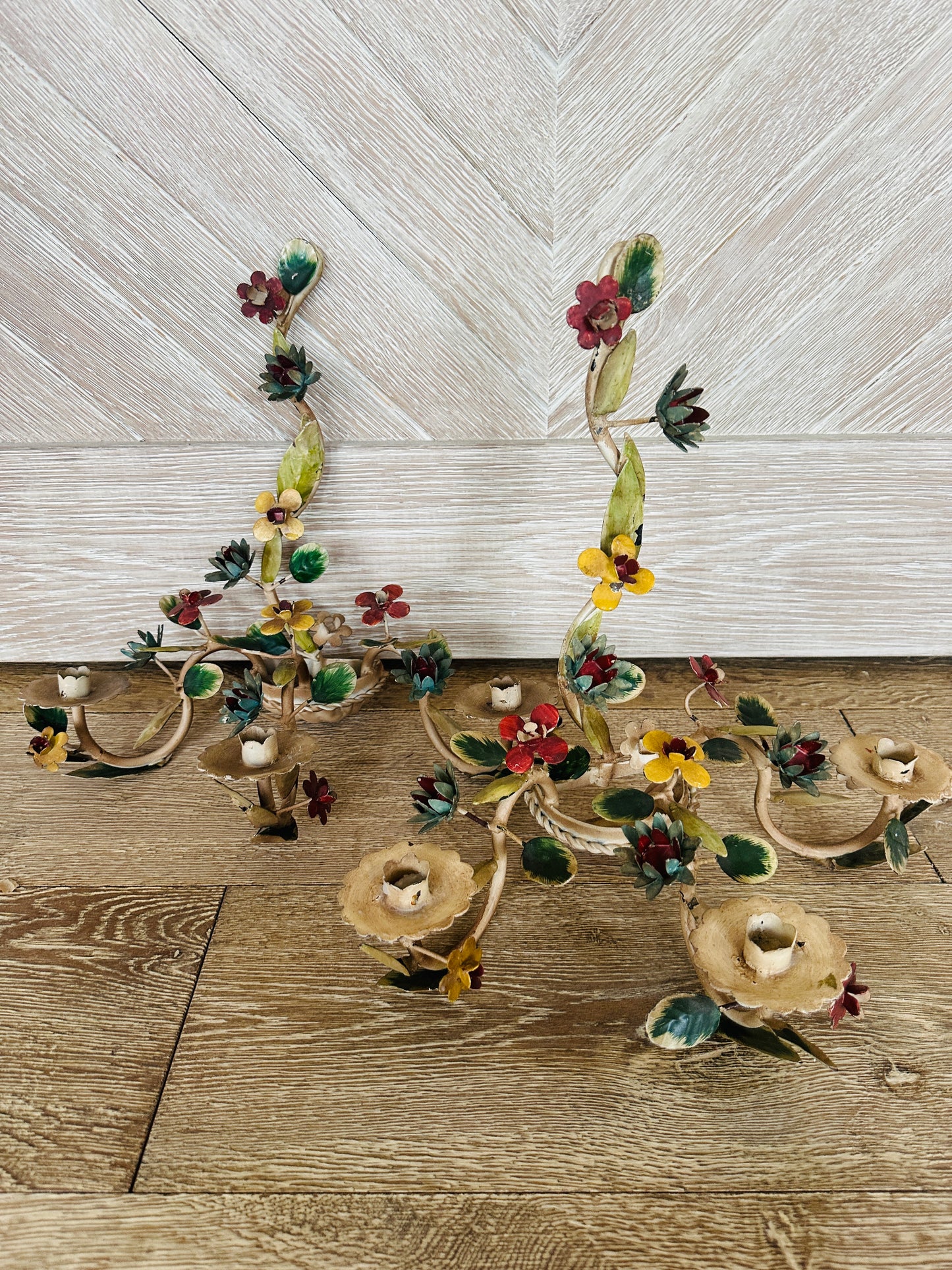 Italian Tole Wall Sconce Candleholder(s)