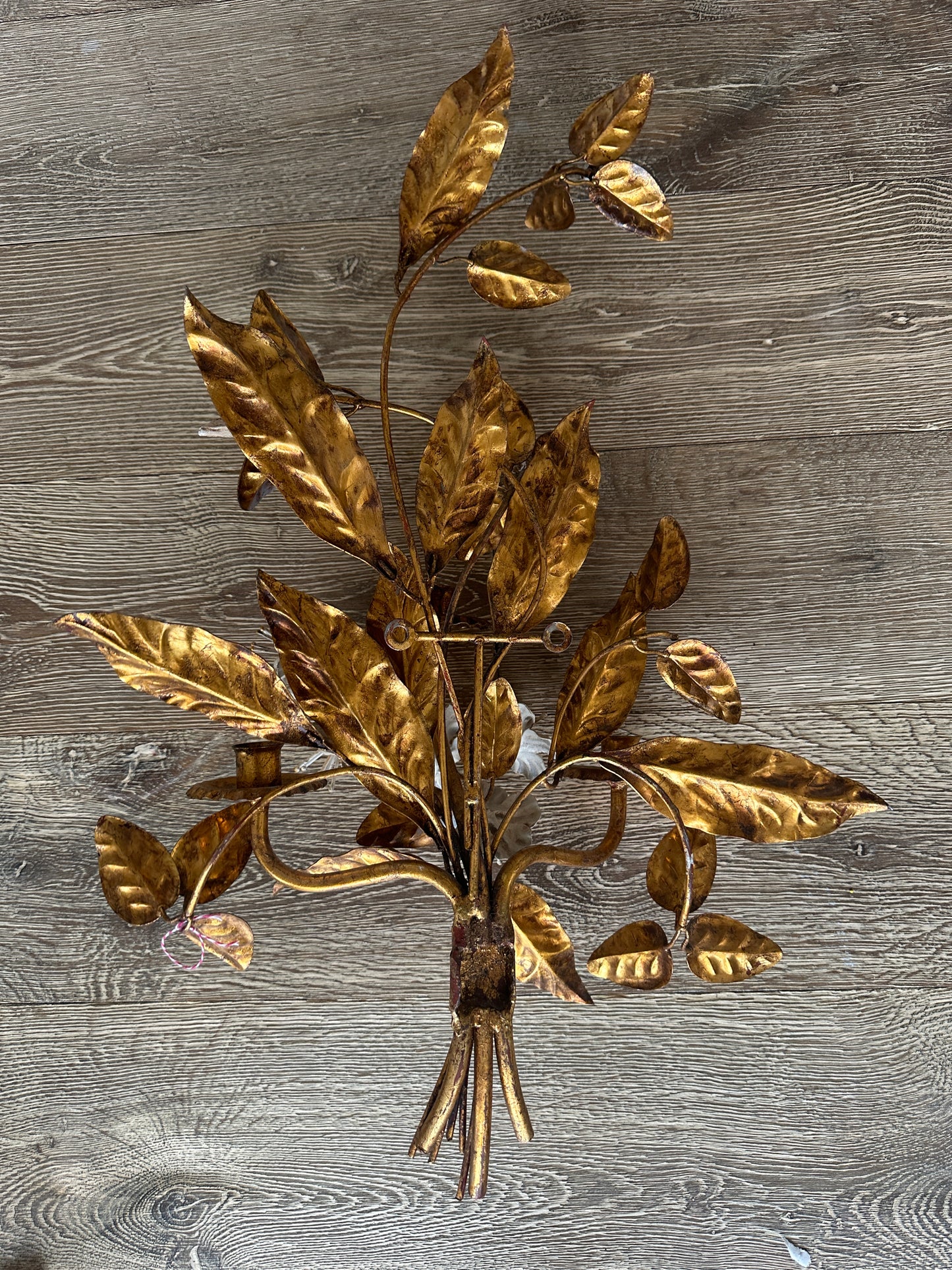 Hollywood Regency Gold Gilded Wall Sconce