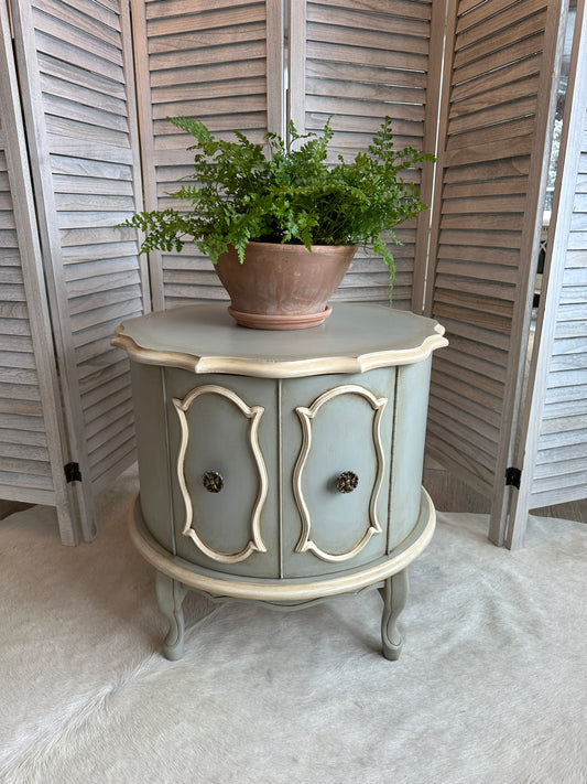 French Provincial Drum Table