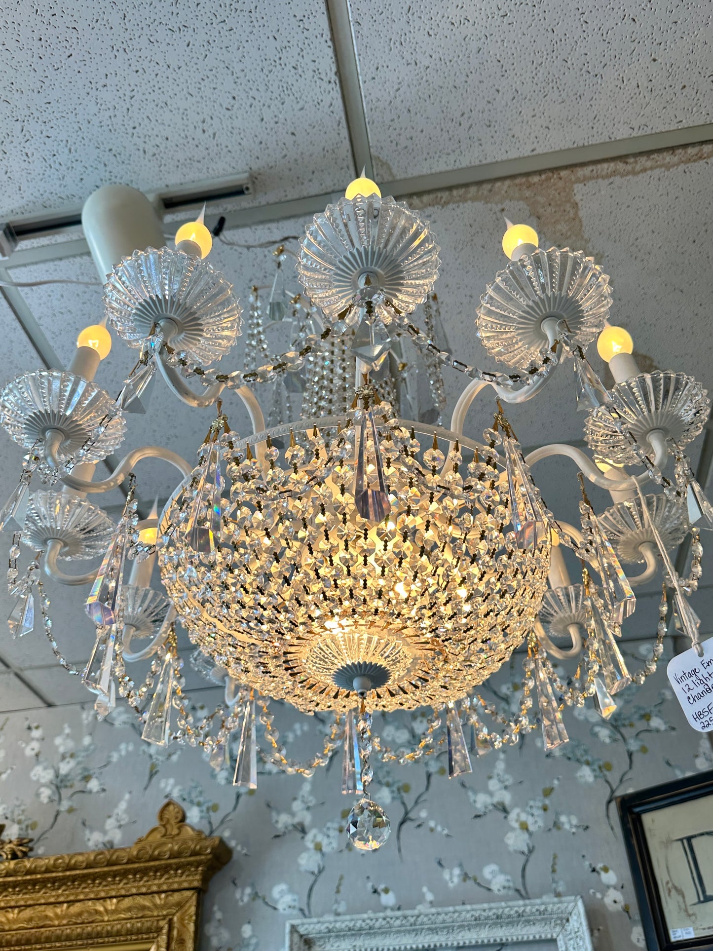 Vintage Empire Crystal Chandelier