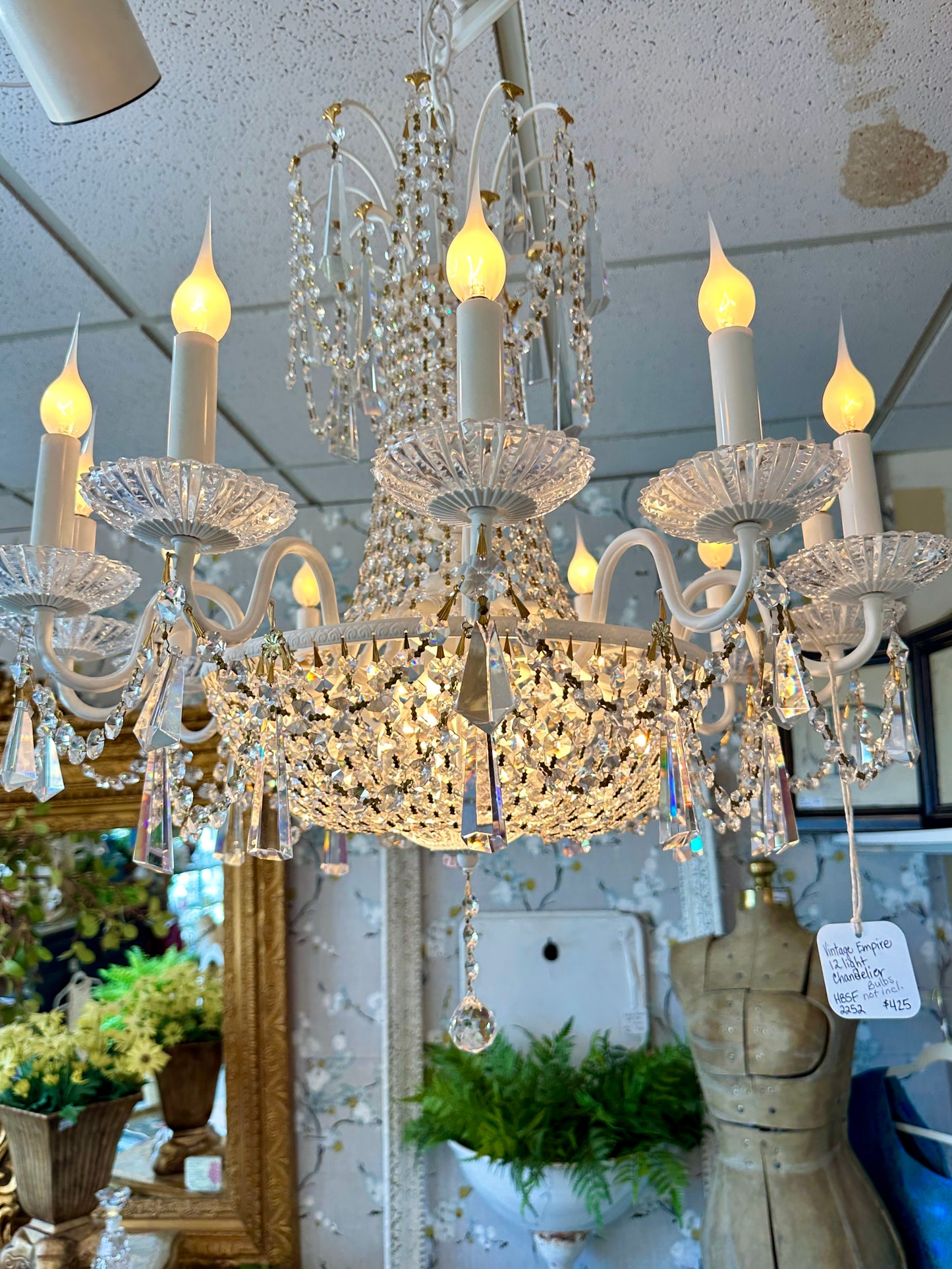 Vintage Empire Crystal Chandelier