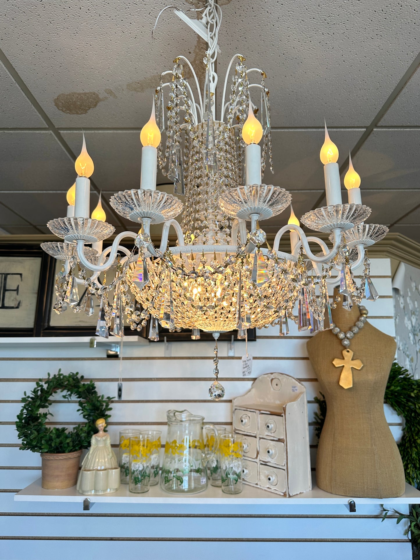 Vintage Empire Crystal Chandelier