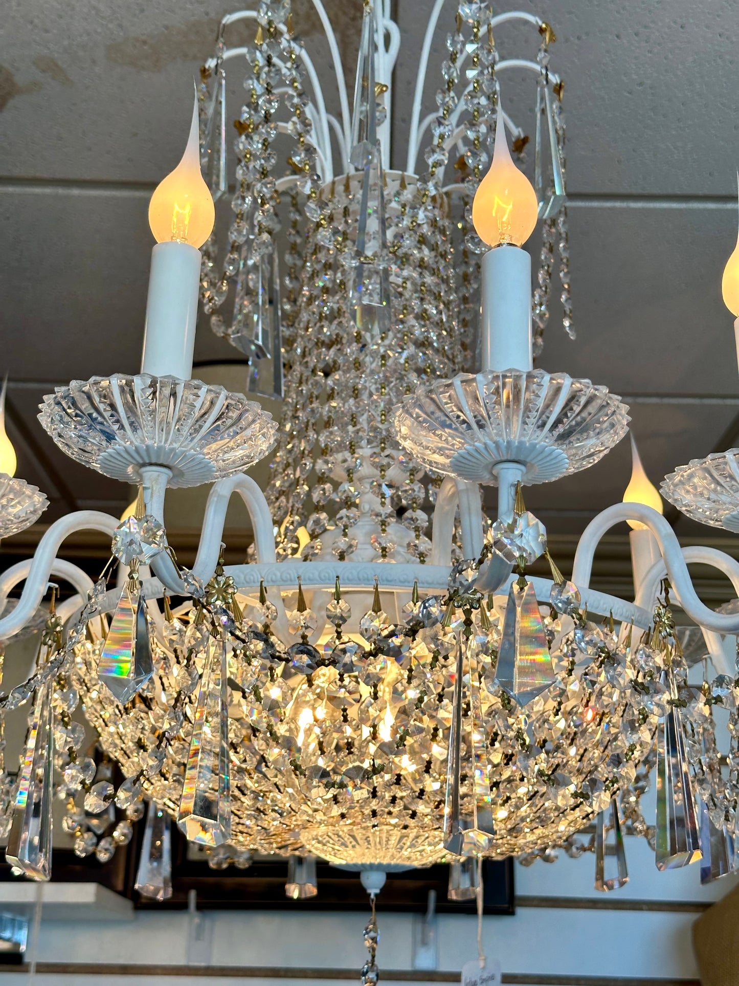 Vintage Empire Crystal Chandelier