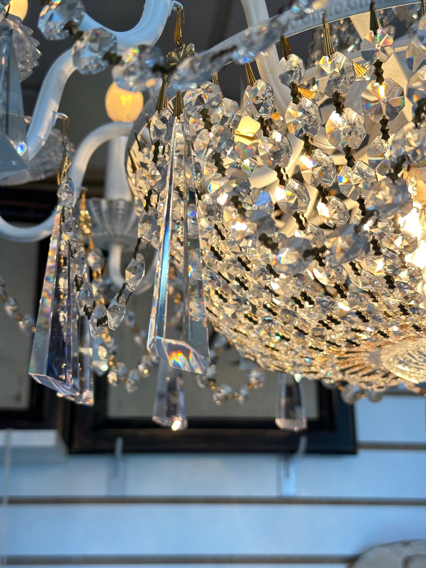 Vintage Empire Crystal Chandelier
