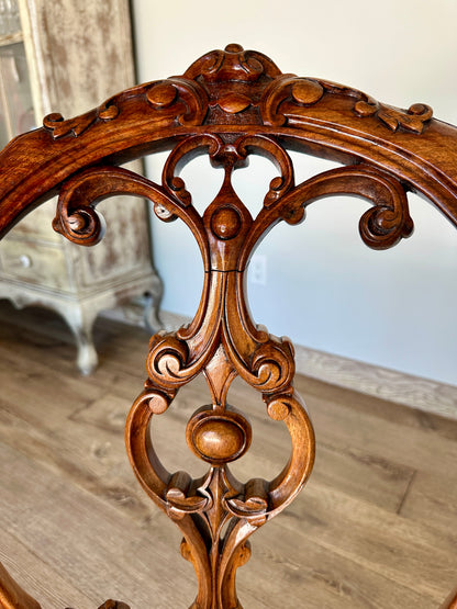 Victorian Walnut Carved Side Chair(s)