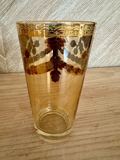 Vintage Drinking Glasses Culver Gold