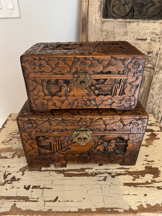 Vintage Chinese Camphor Storage Box