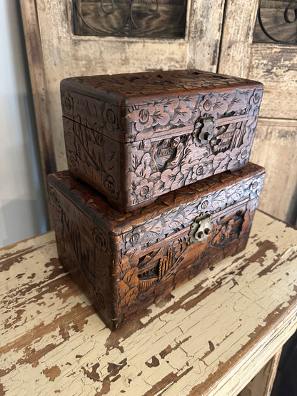 Vintage Chinese Camphor Storage Box