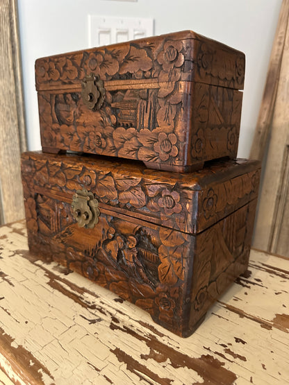 Vintage Chinese Camphor Storage Box