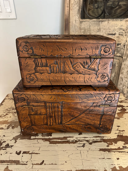 Vintage Chinese Camphor Storage Box