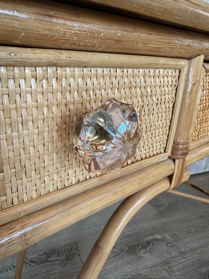 Mid Century Rattan Desk