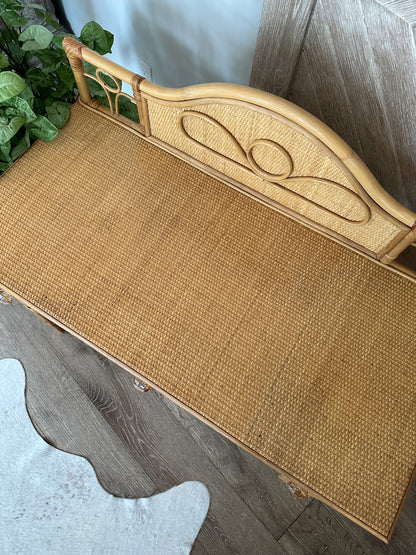 Mid Century Rattan Desk