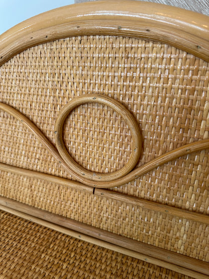 Mid Century Rattan Desk