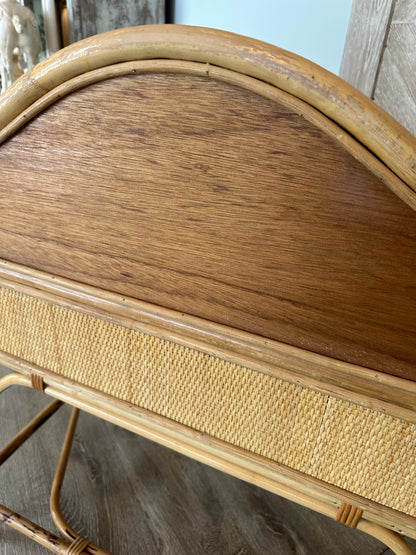 Mid Century Rattan Desk