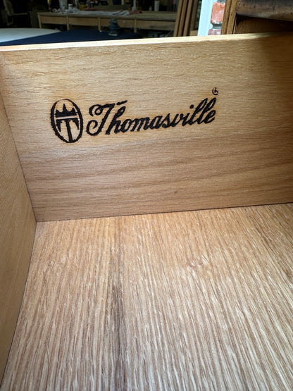 Thomasville Chest of Drawers Oak Highboy Vintage