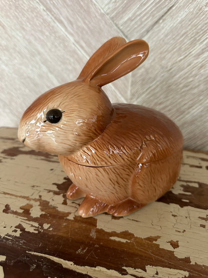 Vintage Lidded Box Rabbit