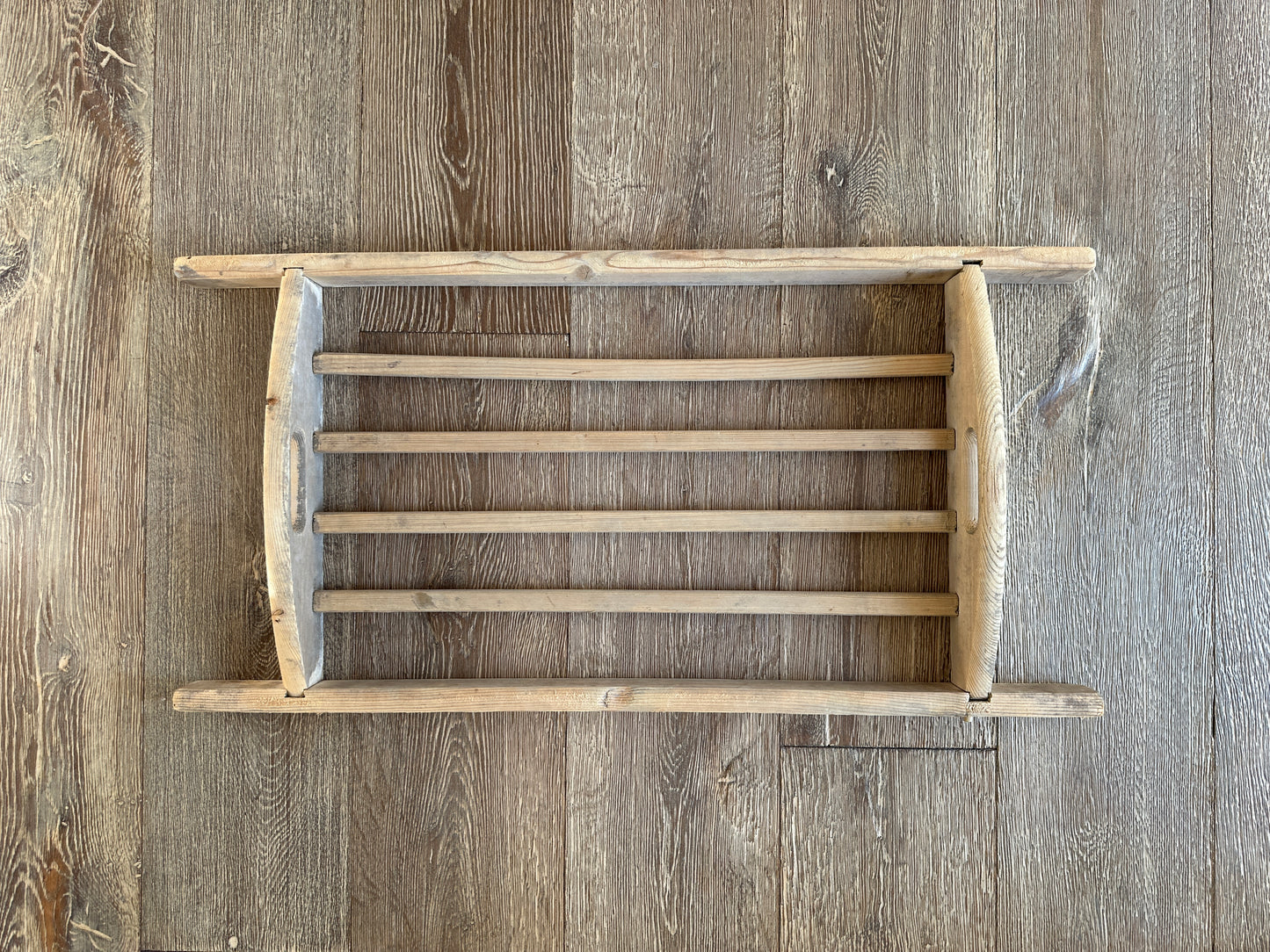Antique Wood Tray; Drying Rack(s)