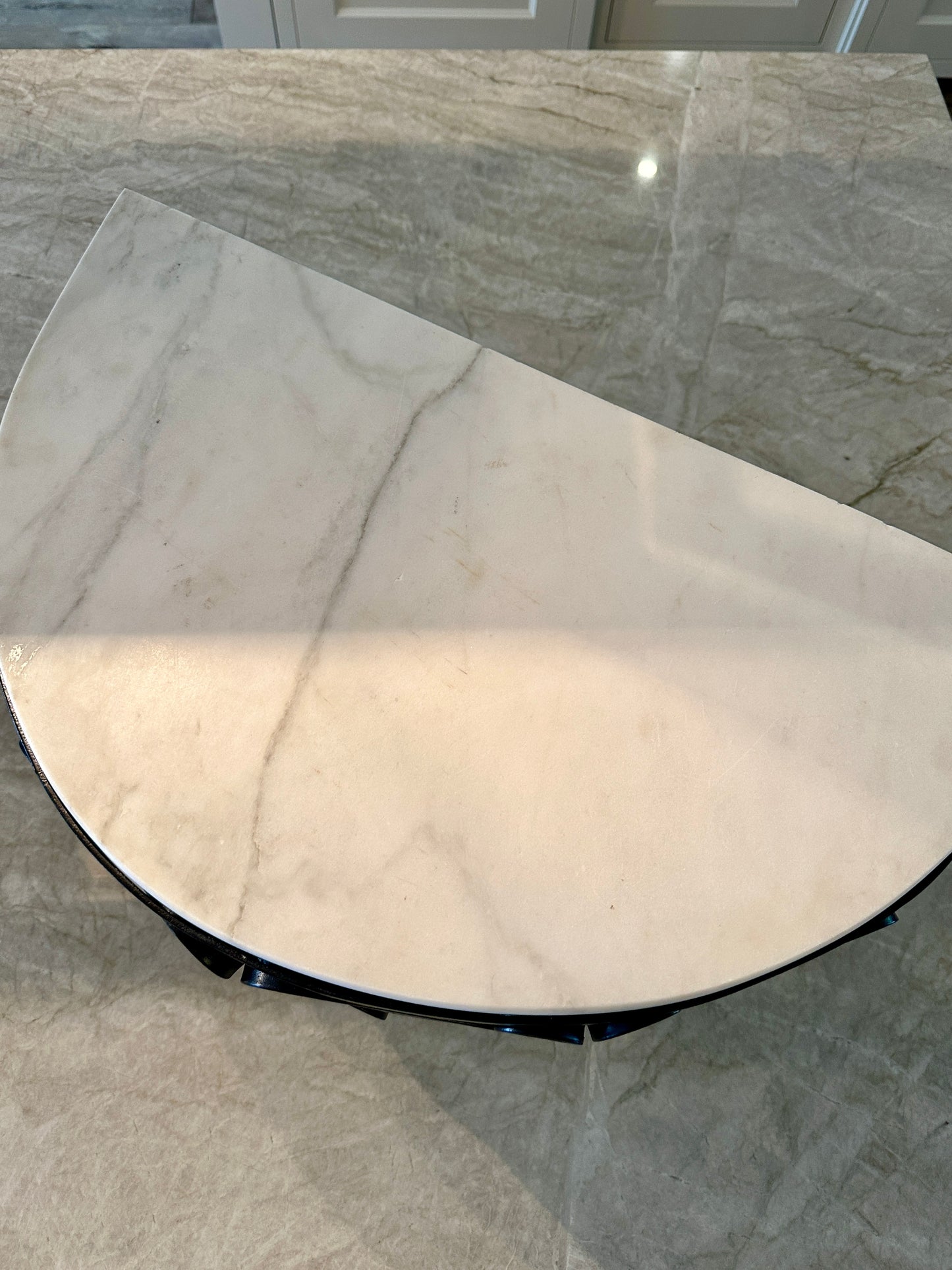 Marble Demi Lune Stand