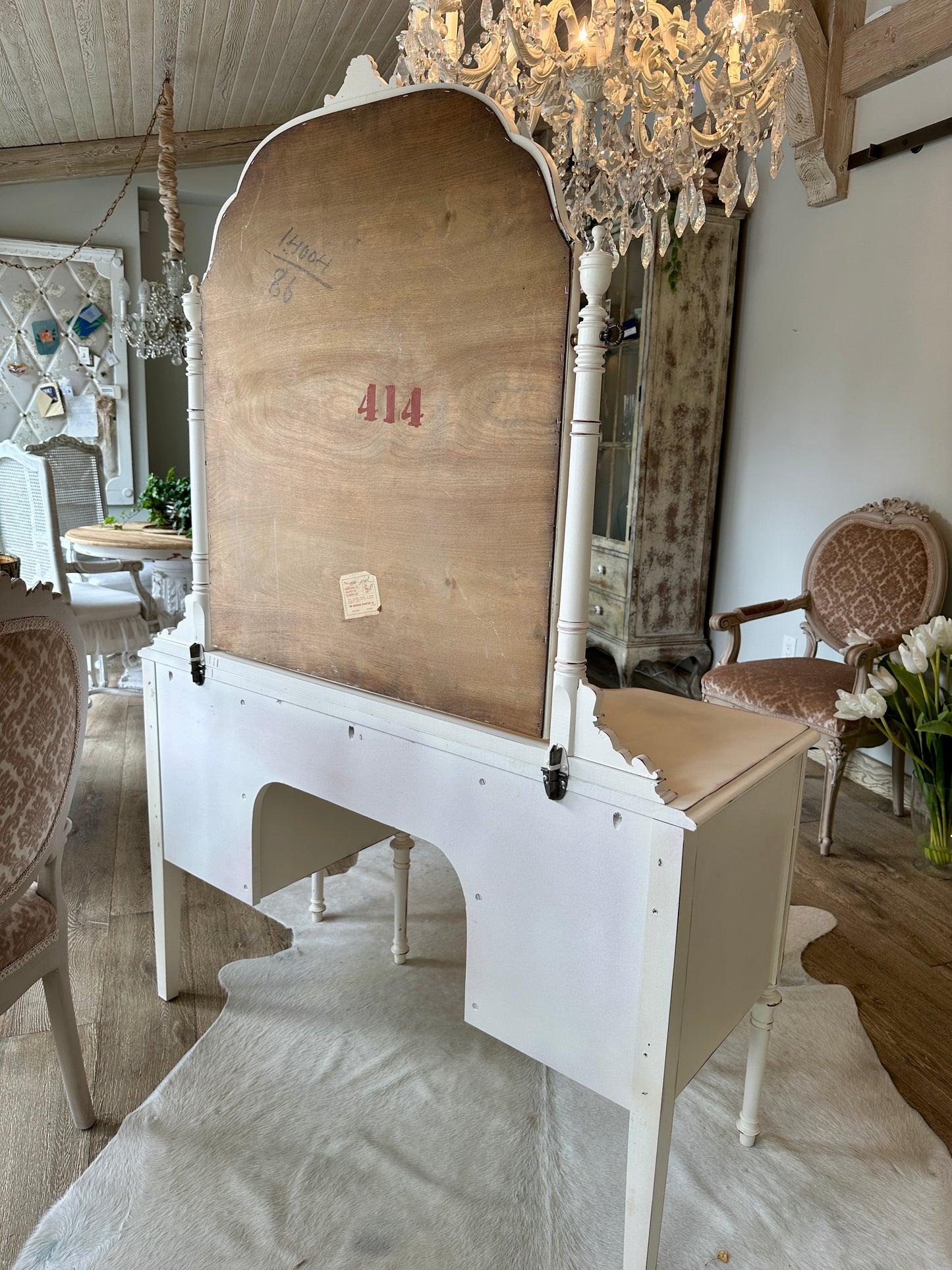 Antique Painted Vanity