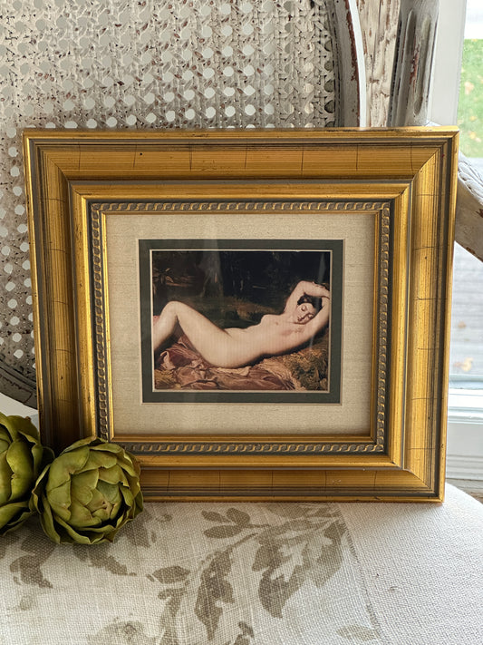 Framed and Matted Nude Print