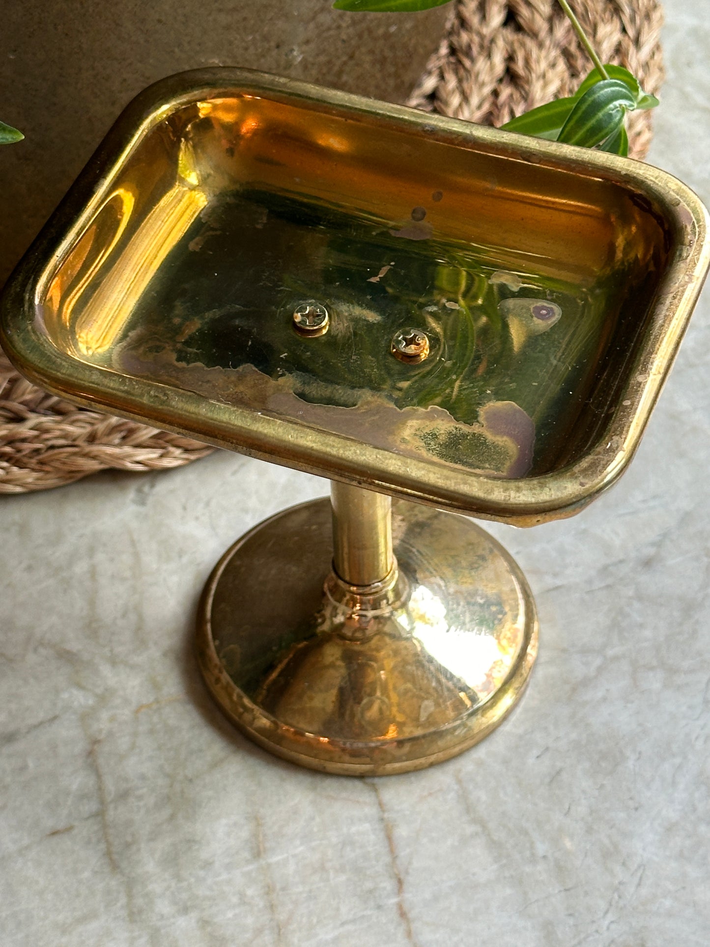 Vintage Brass Soapholder