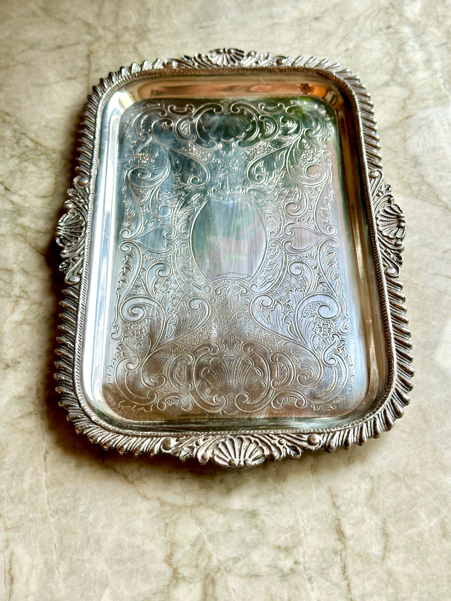 Silverplate Vintage Tray