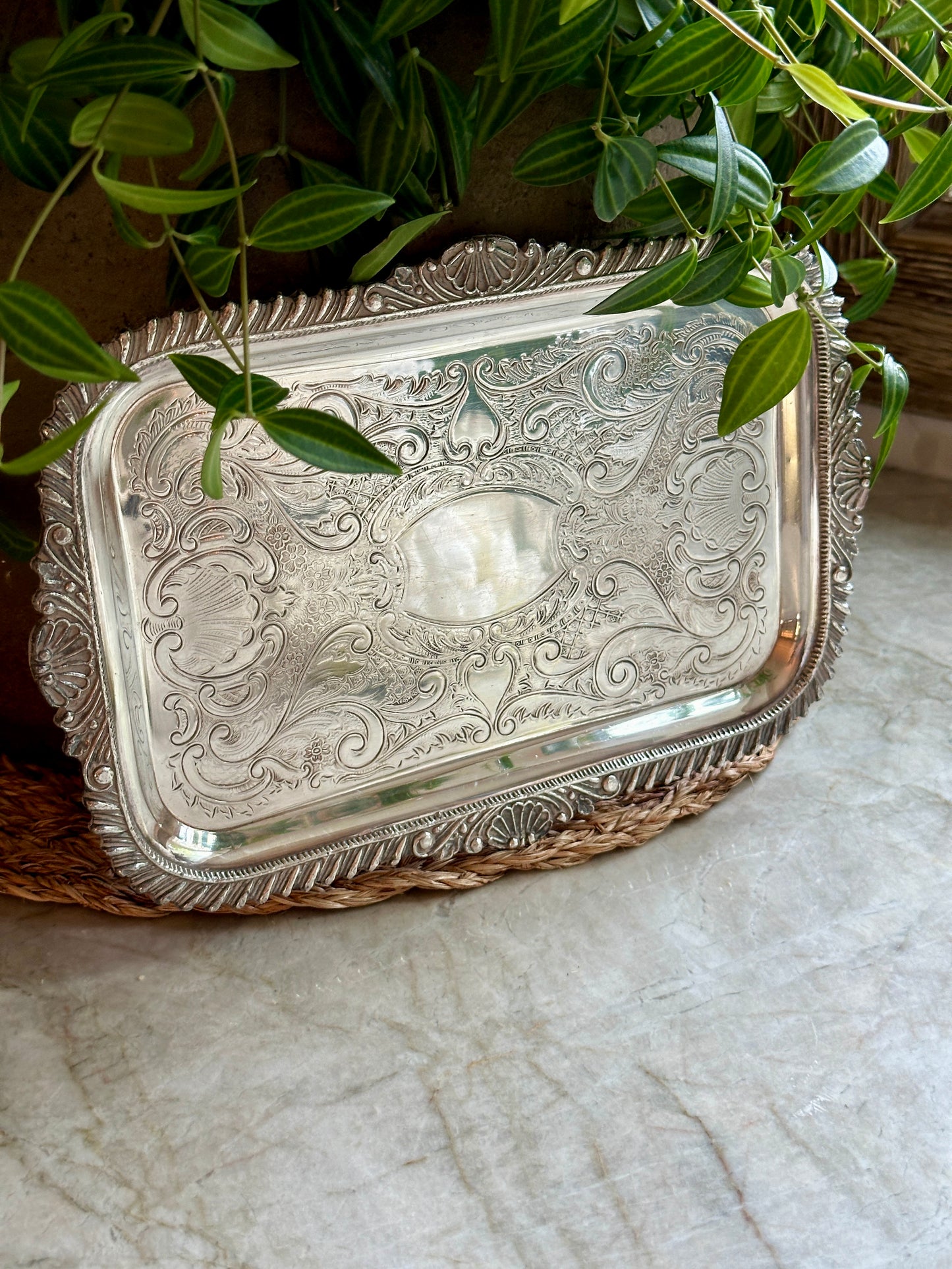 Silverplate Vintage Tray