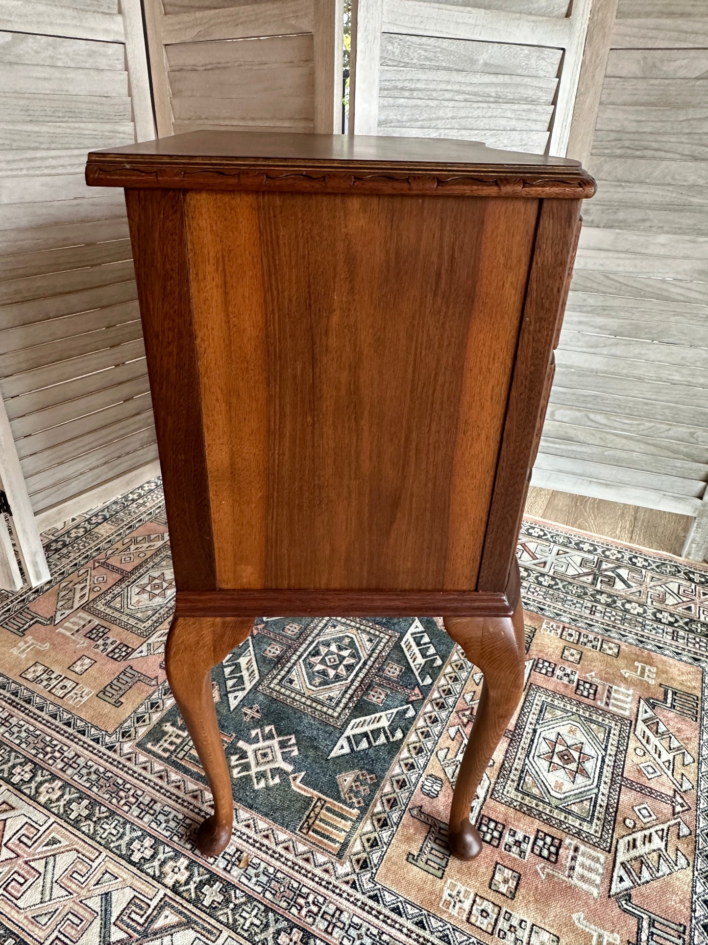 Burled Walnut Nightstand