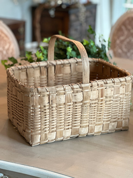 Vintage Basket with Handle