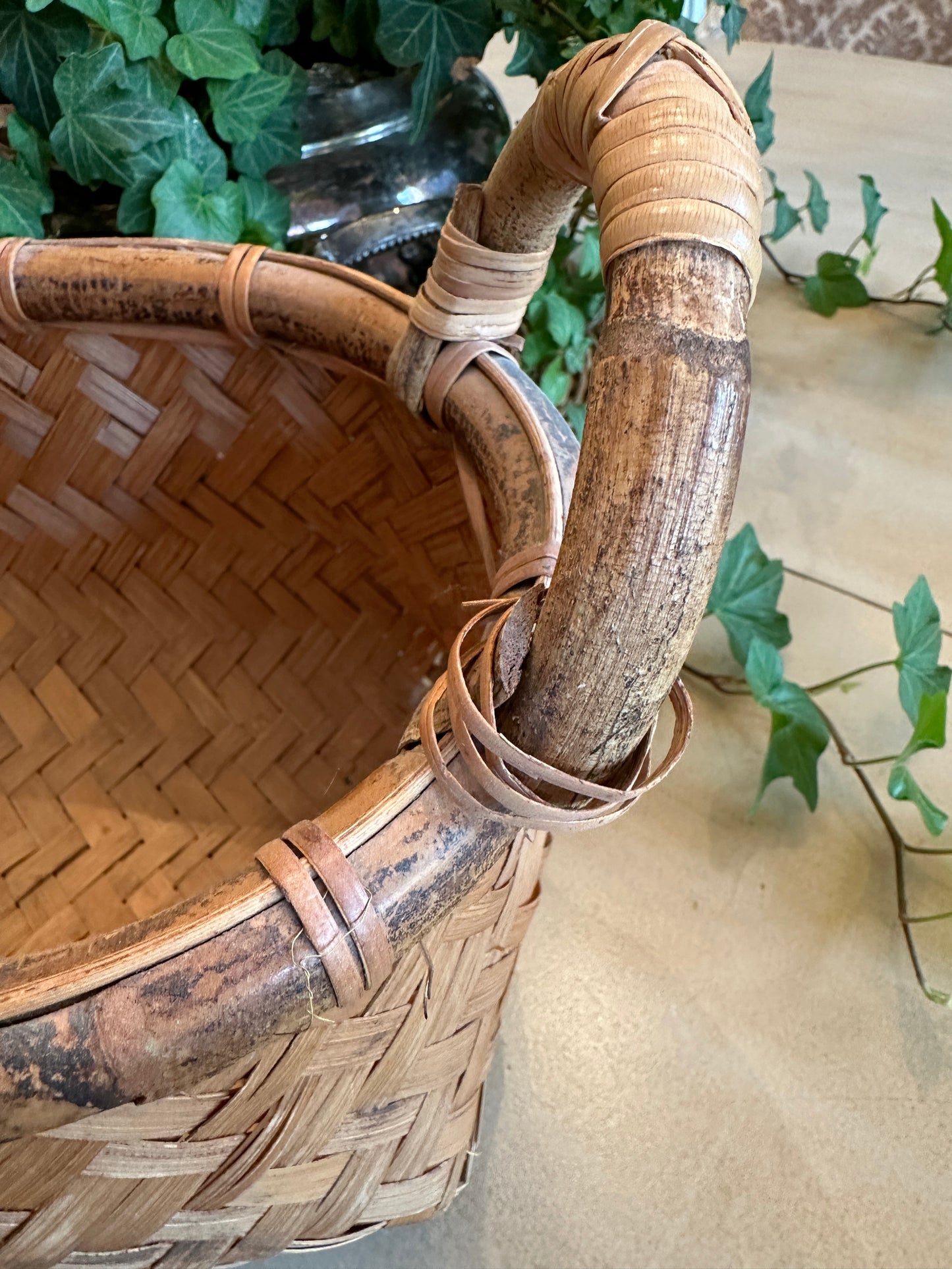 Herringbone Weave Basket