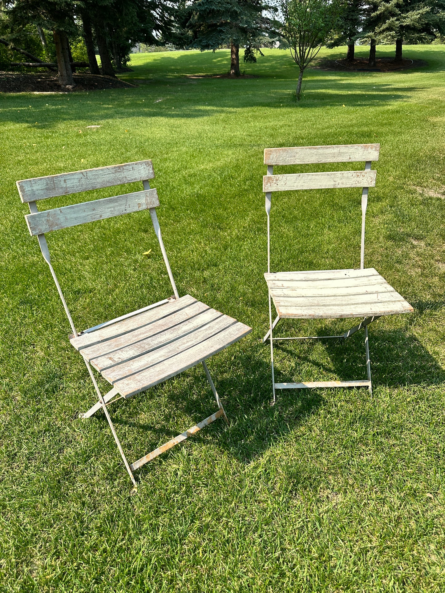 Pair of Folding Garden Chairs