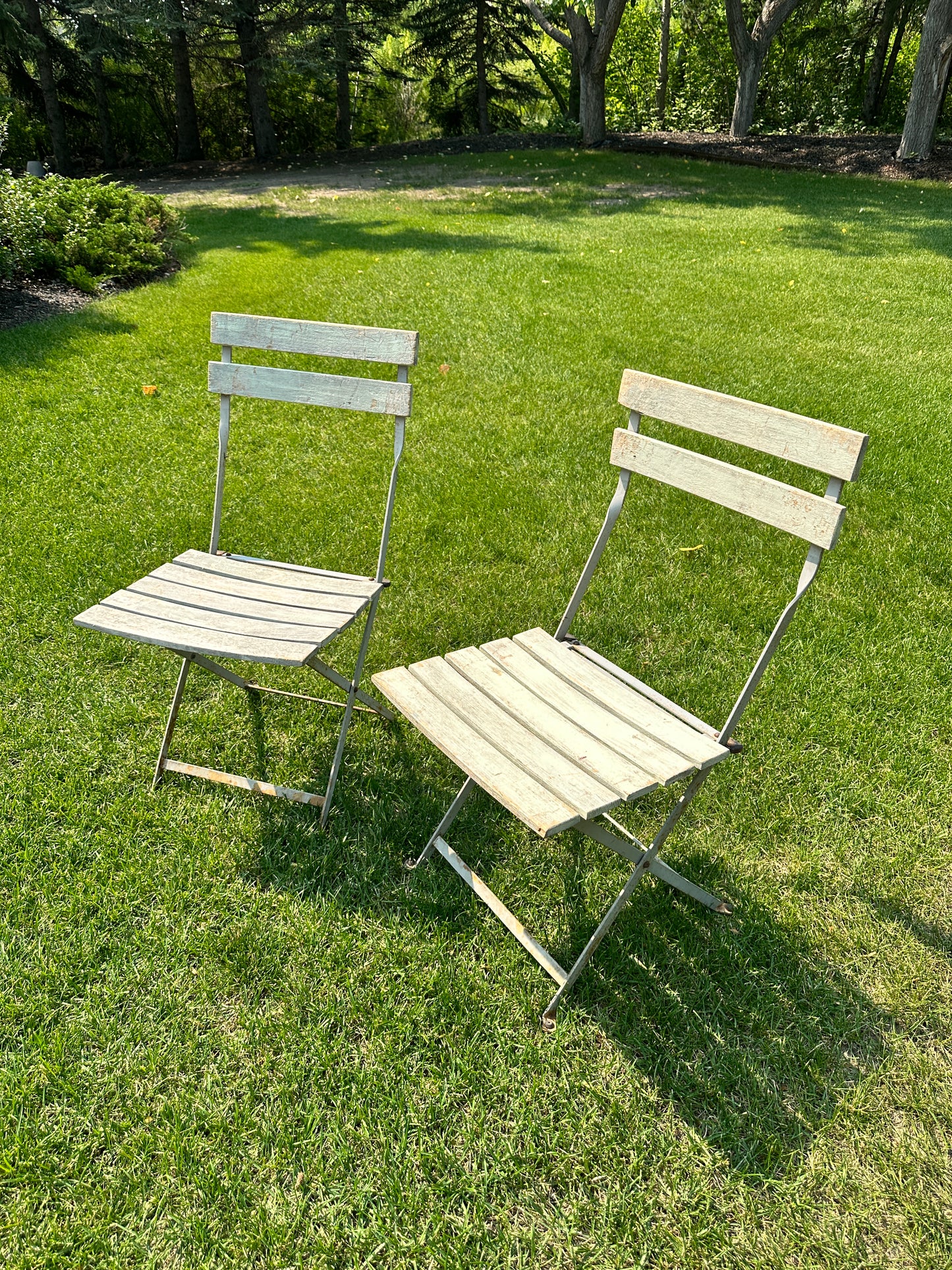 Pair of Folding Garden Chairs