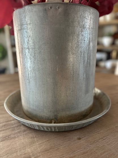 Vintage Galvanized Poultry Waterer