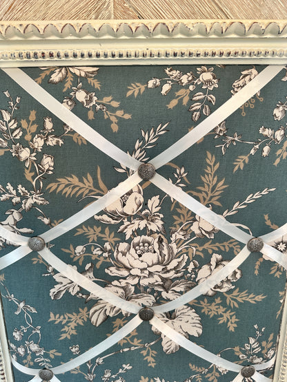 Memory Board; Handmade Floral Fabric