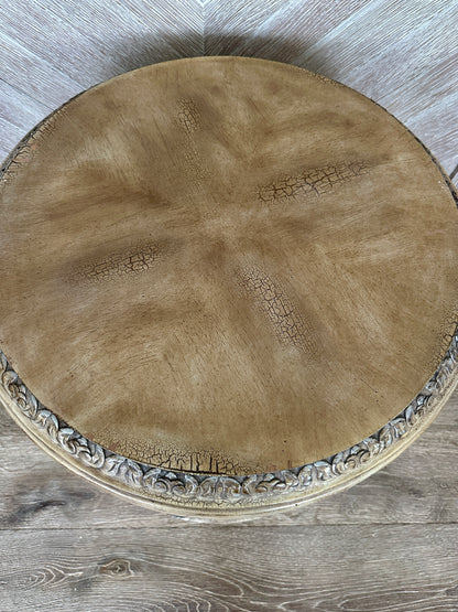 Round Side Table Marble Top