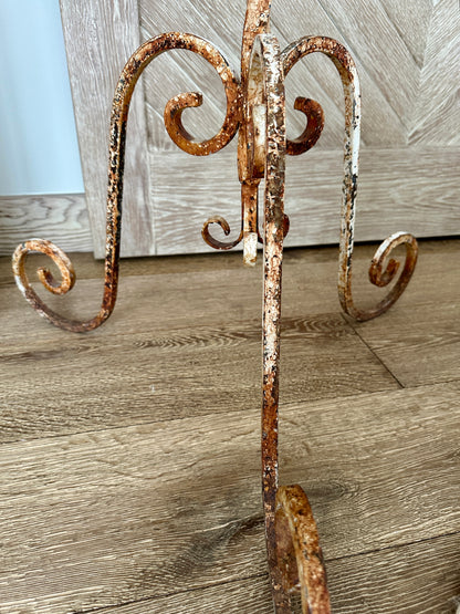 Rustic Metal Retail or Display Stand