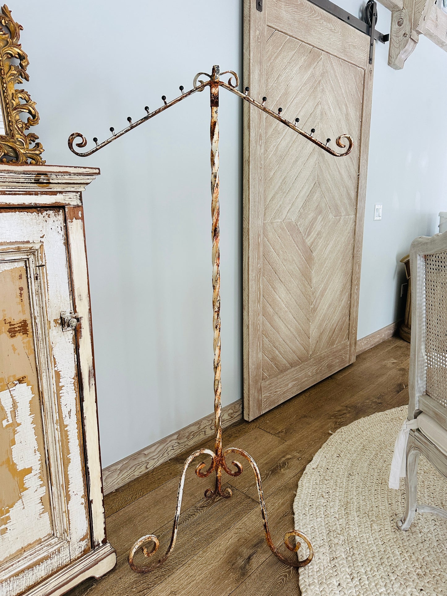 Rustic Metal Retail or Display Stand