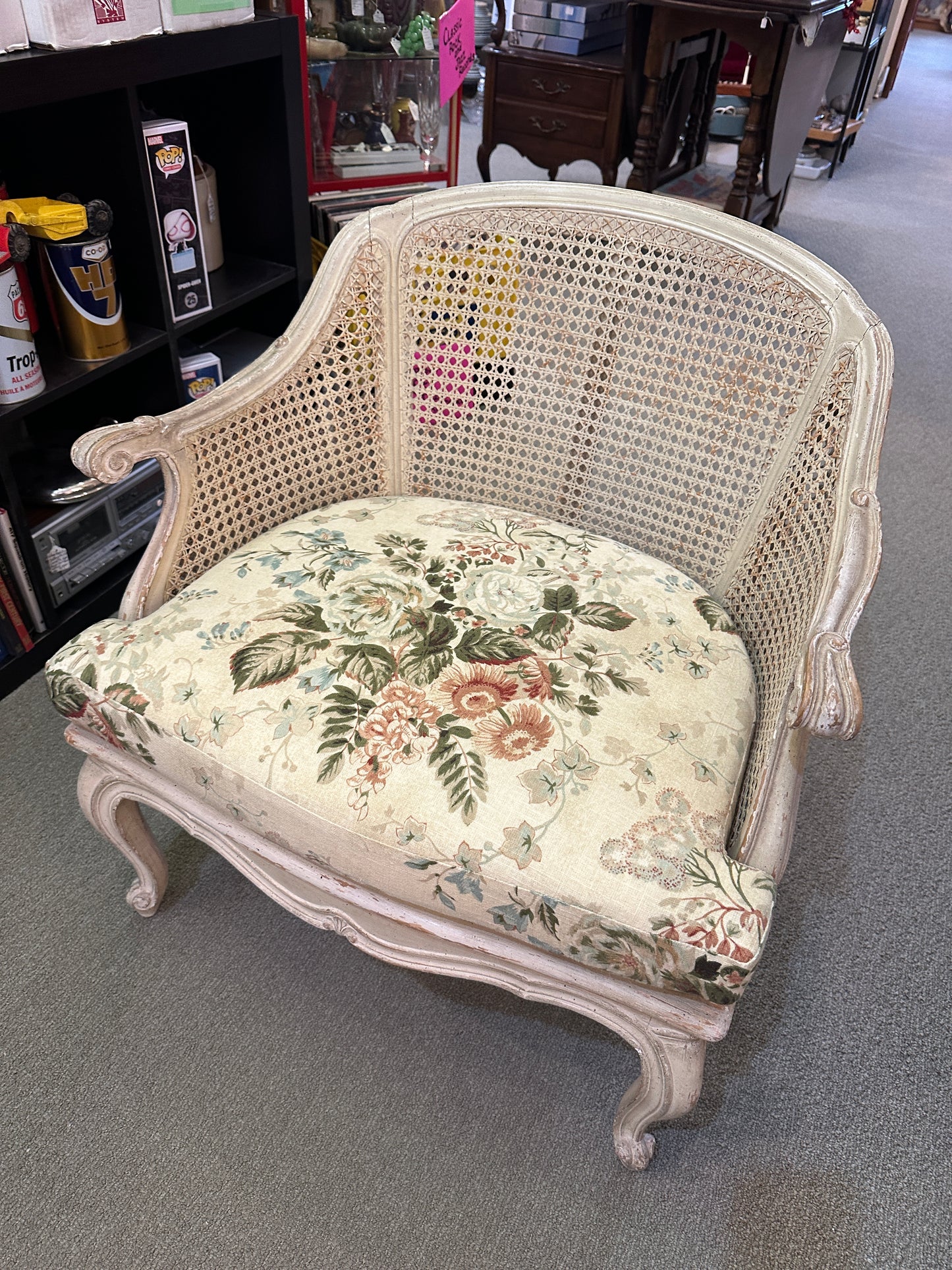 French Caned Armchair