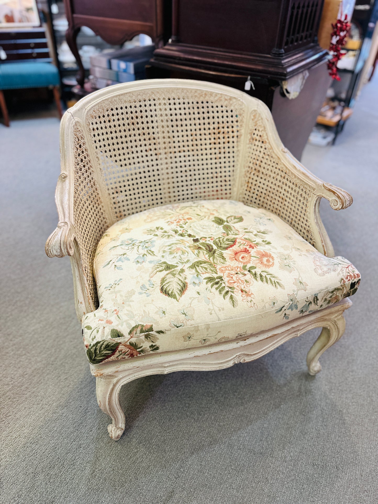 French Caned Armchair