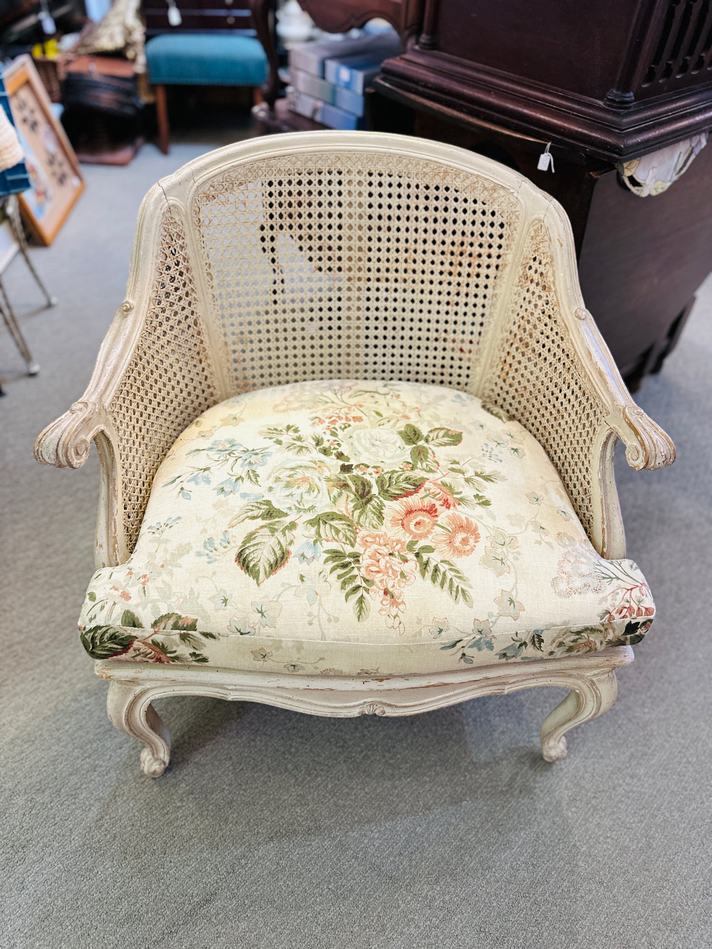 French Caned Armchair