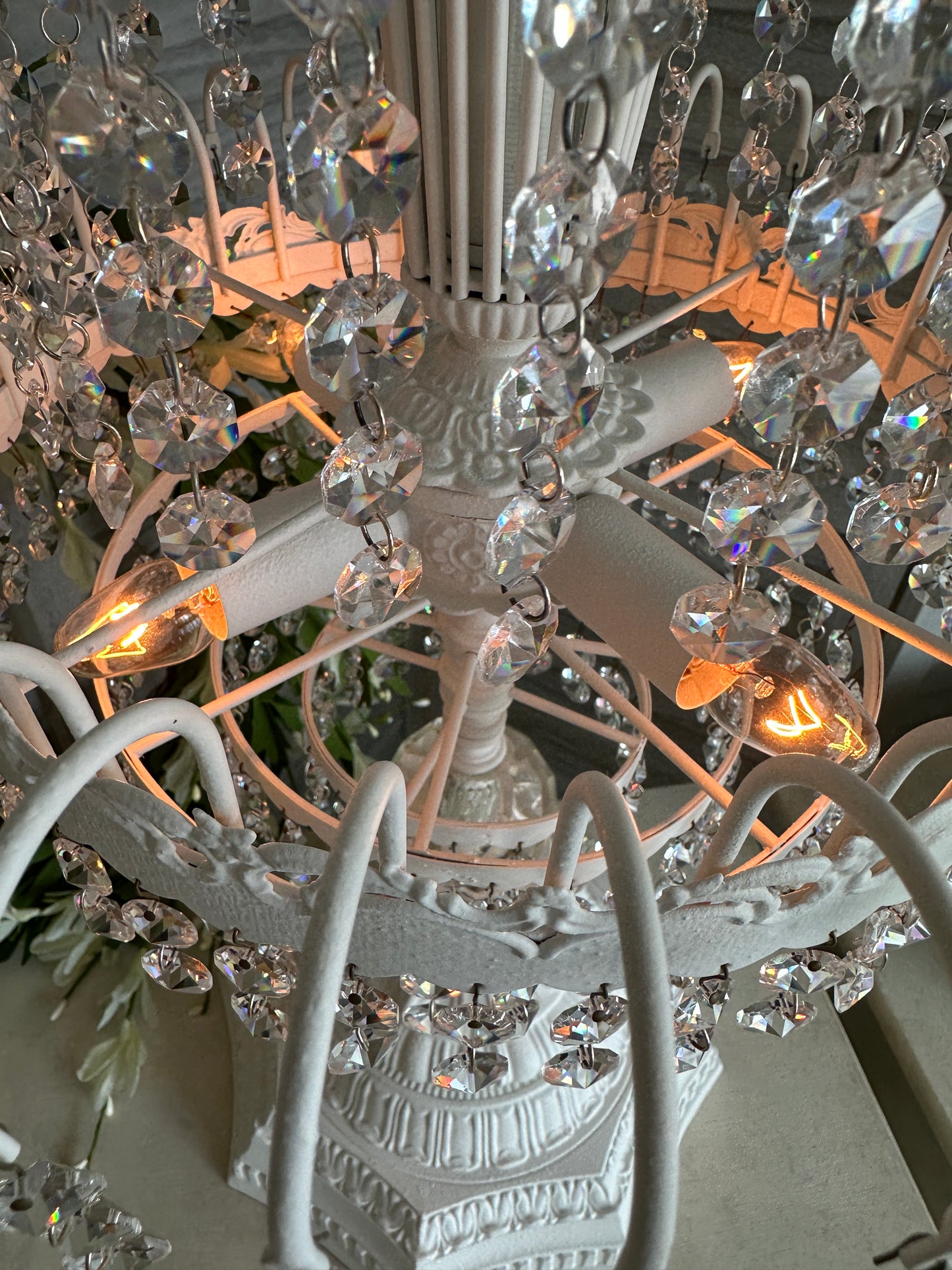 Hollywood Regency Crystal Prism Tablelamp(s)