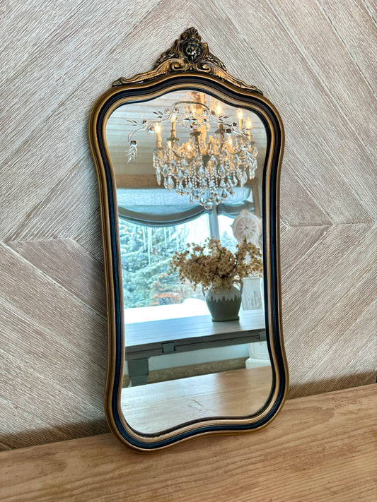 Antique Framed and Etched Mirror