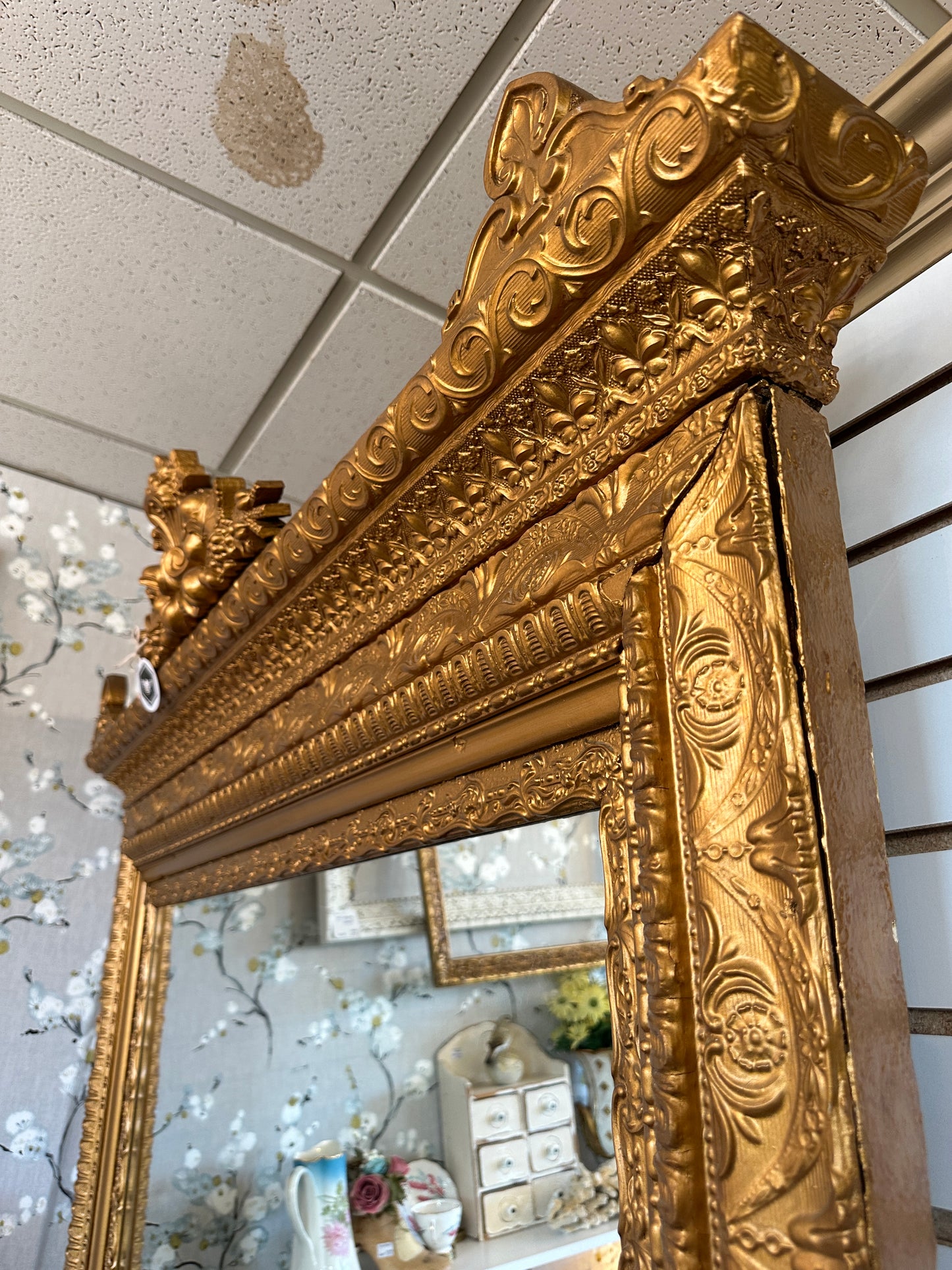 Antique Gold Baroque Wall Mirror
