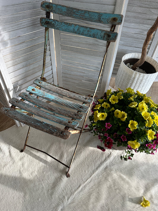 Antique Folding Garden Chair