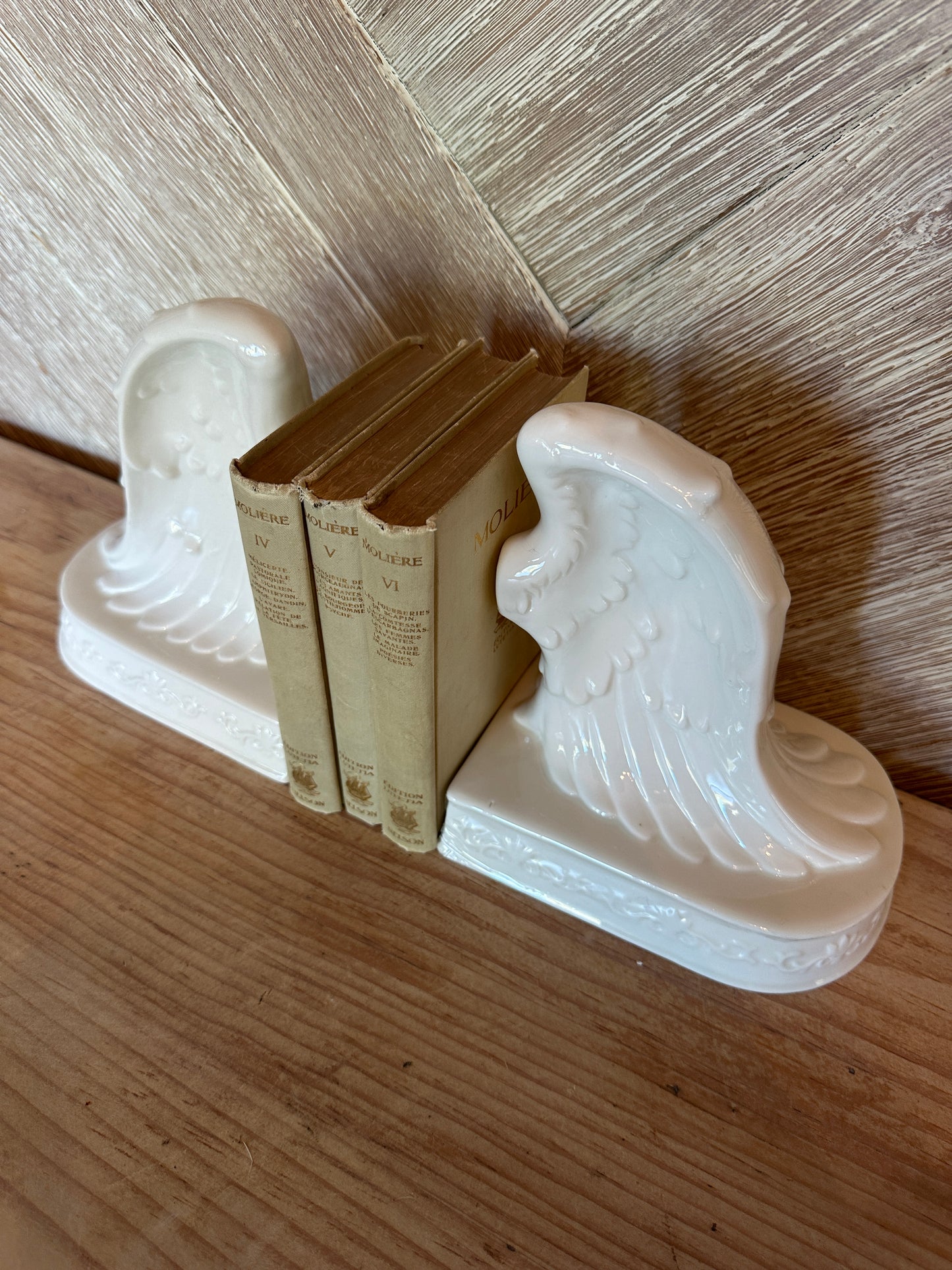 Ceramic Winged Bookends