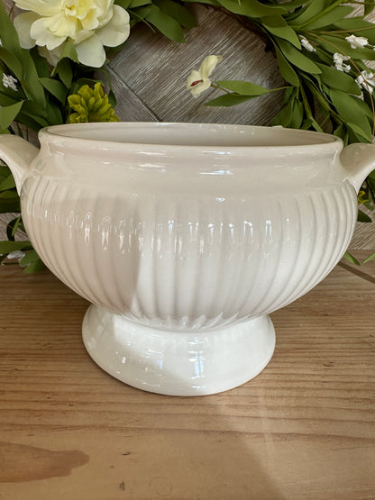 Creamware Soup Tureen Server